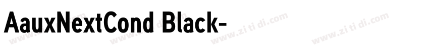 AauxNextCond Black字体转换